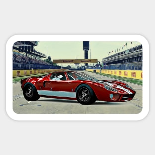 GT40 MK1 Track Print Sticker